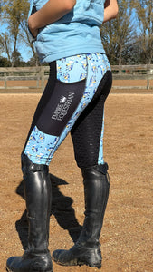 Unlined Riding Tights - BLUEY