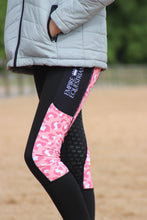 Laden Sie das Bild in den Galerie-Viewer, Reitleggings für Kinder – PINK LEOPARD