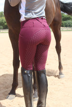 Load image into Gallery viewer, Block Colour Tights- BERRY