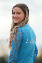 Charger l'image dans la galerie, Haut de Compétition en Dentelle - TEAL