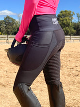 Charger l'image dans la galerie, Collant d'équitation en maille - NOIR