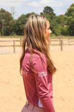 Load image into Gallery viewer, Baselayer top without collar - BERRY