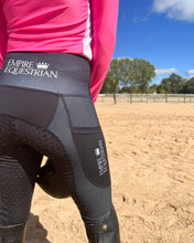 Charger l'image dans la galerie, Collant d'équitation en maille - NOIR