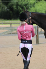 Load image into Gallery viewer, Baselayer Top - BABY PINK WITH MESH FRONT