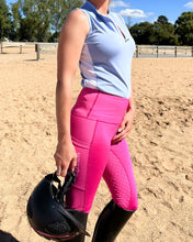 Charger l'image dans la galerie, Collants d'équitation en maille - HOT PINK
