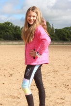 Charger l'image dans la galerie, Collants d'équitation Enfant - PASTEL TIE DYE