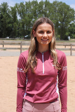 Load image into Gallery viewer, Baselayer top without collar - BERRY