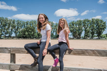 Load image into Gallery viewer, Children's Lined Riding Tights - BLACK