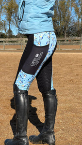 Unlined Riding Tights - BLUEY