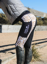 Load image into Gallery viewer, Children’s Riding Tights - WHITE &amp;. GOLD TIGER