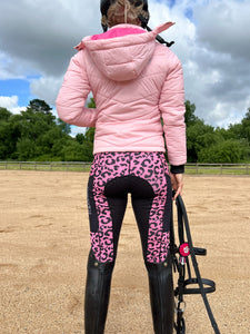 Ungefütterte Reitleggings – PINK LEOPARD 2021 EDITION