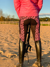 Load image into Gallery viewer, Unlined Riding Tights - PINK LEOPARD 2021 EDITION