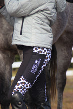 Load image into Gallery viewer, Unlined Riding Tights - WHITE &amp; BROWN LEOPARD PRINT