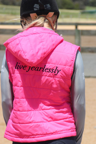 Quilted Vest - HOT PINK