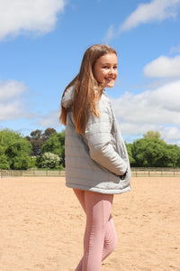 Children’s Riding Tights - DUSTY PINK (with zip pocket)