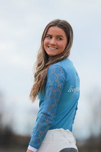 Competition Lace Top - TEAL