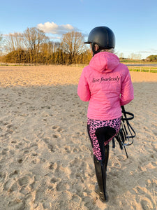 Ungefütterte Reitleggings – PINK LEOPARD 2021 EDITION