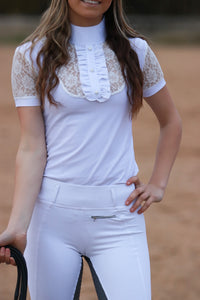 Competition Lace Top - WHITE