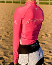 Load image into Gallery viewer, Baselayer Top- BRIGHT PINK WITH WHITE MESH
