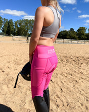 Load image into Gallery viewer, Mesh Riding Tights - HOT PINK