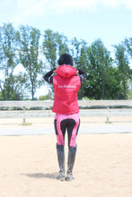 Load image into Gallery viewer, Unlined Riding Tights - PINK SNAKESKIN