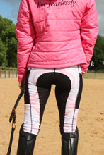 Laden Sie das Bild in den Galerie-Viewer, Ungefütterte Reitleggings – PINK MARBLE