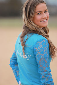 Competition Lace Top - TEAL