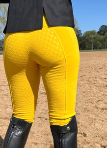 Unlined Riding Tights - BANANA