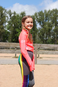 Children’s Riding Tights - RAINBOW
