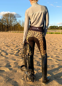 Ungefütterte Reitleggings – LEOPARD PRINT 2021 EDITION