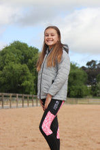 Load image into Gallery viewer, Children’s Riding Tights - PINK LEOPARD