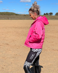 Quilted Jacket - HOT PINK