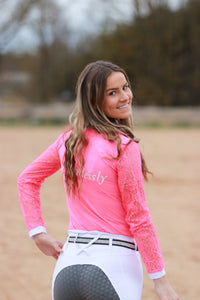 Competition Lace top - PINK