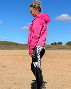 Quilted Jacket - HOT PINK