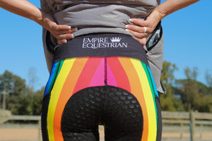 Ungefütterte Reitleggings – RAINBOW