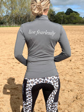 Load image into Gallery viewer, Thermal Fleece Lined Riding Tights - WHITE &amp; BROWN LEOPARD