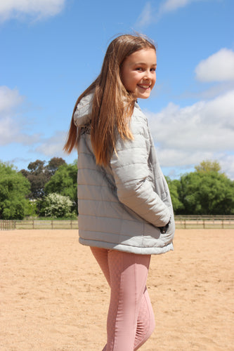 Children’s Riding Tights - DUSTY PINK (with zip pocket)