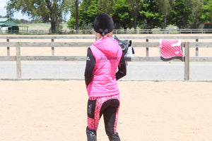 Quilted Vest - HOT PINK