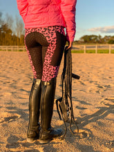 Load image into Gallery viewer, Unlined Riding Tights - PINK LEOPARD 2021 EDITION