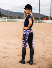 Load image into Gallery viewer, Unlined Riding Tights - PURPLE UNICORN