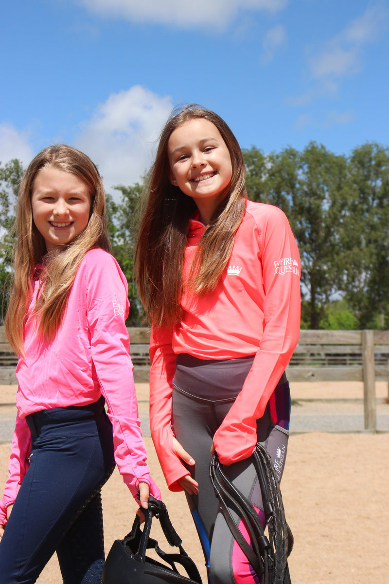 Children’s Riding Tights - NAVY (with zip pocket) – Empire Equestrian
