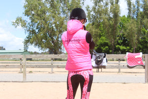 Quilted Vest - HOT PINK