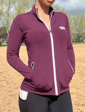 Load image into Gallery viewer, Thermal Fleece Lined Baselayer Jacket - BERRY