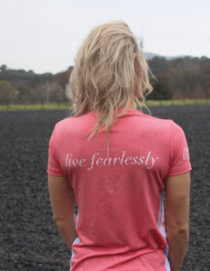 Round Neck T-Shirt- SPECKLED APRICOT