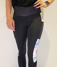 Load image into Gallery viewer, Unlined Riding Tights - RAINBOW UNICORN