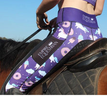 Load image into Gallery viewer, Unlined Riding Tights - PURPLE UNICORN
