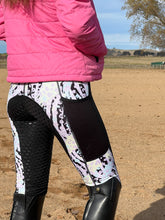 Load image into Gallery viewer, Thermal Fleece Lined Riding Tights - PASTEL LEOPARD