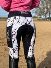 Load image into Gallery viewer, Thermal Fleece Lined Riding Tights - PASTEL LEOPARD