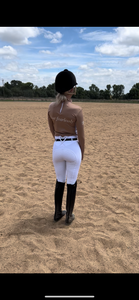 Unlined Riding Tights - WHITE